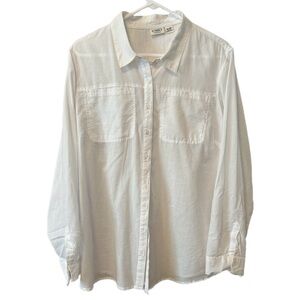 Women’s White button down Shirt